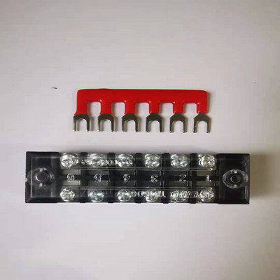 1 komplekts kombinētais īssavienojuma gabals 15A spaiļu sloksne U veida vara slēdža kopnes stienis, kas savieno TB