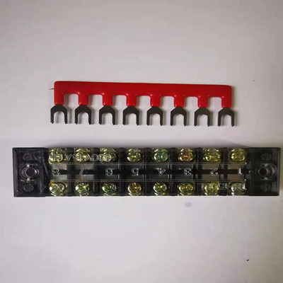 1 komplekts kombinētais īssavienojuma gabals 15A spaiļu sloksne U veida vara slēdža kopnes stienis, kas savieno TB