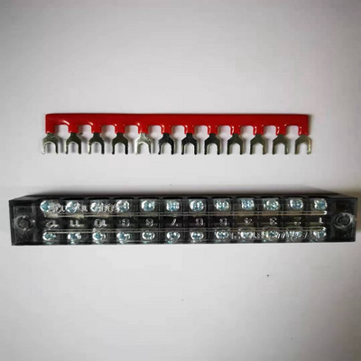 1 komplekts kombinētais īssavienojuma gabals 15A spaiļu sloksne U veida vara slēdža kopnes stienis, kas savieno TB
