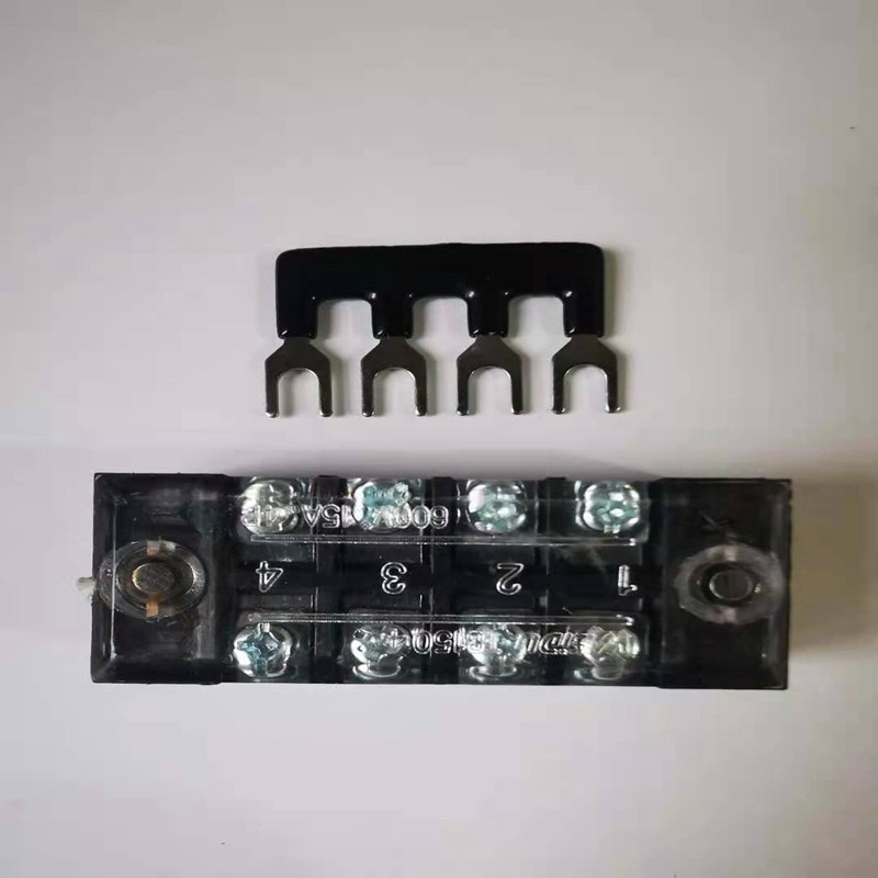 1 komplekts kombinētais īssavienojuma gabals 15A spaiļu sloksne U veida vara slēdža kopnes stienis, kas savieno TB