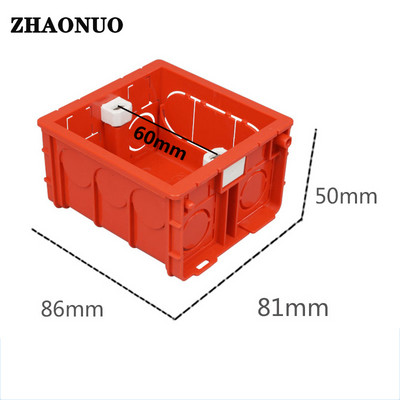 Tip 86 Zidna sklopka Utičnica Razvodna kutija Kazeta za spajanje PVC skrivena donja kutija Žičana plastična kućišta