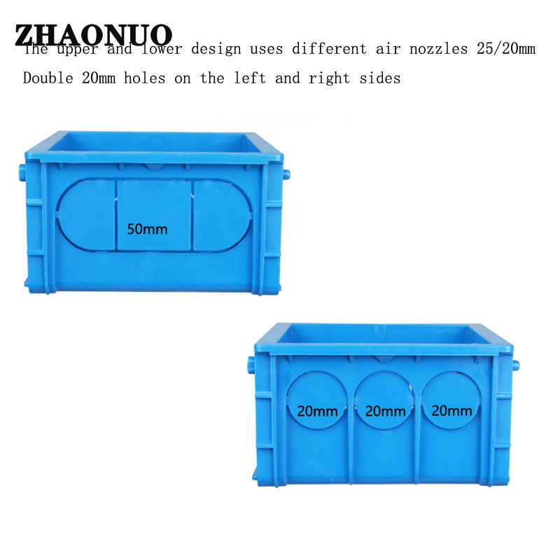 Tip 86 Zidna sklopka Utičnica Razvodna kutija Kazeta za spajanje PVC skrivena donja kutija Žičana plastična kućišta