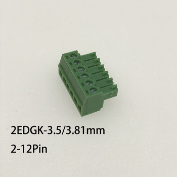 10 комплекта 3,5/3,81 mm прав ъгъл прав ъгъл 15EDGK 2-12P Винт Plug-in PCB клемен блок мъжки/женски щепселен конектор