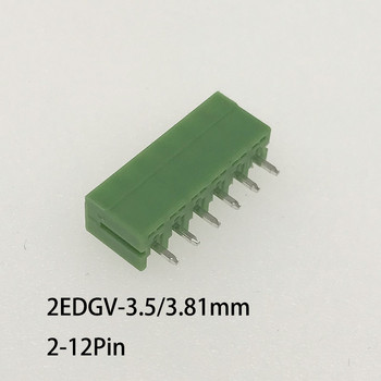 10 комплекта 3,5/3,81 mm прав ъгъл прав ъгъл 15EDGK 2-12P Винт Plug-in PCB клемен блок мъжки/женски щепселен конектор