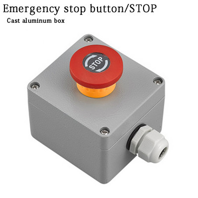 Avarinio stabdymo mygtuko dėžutės jungiklio dėžutės lifto mygtukas avarinio stabdymo vandeniui atsparus mygtukas la38 grybo galvutės mygtuko valdymo dėžutė