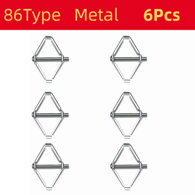 Kasešu remontētājs 86 mm tumšā kārba skrūvējams spraudnis, slēdzis tērauda ligzda Veca fiksēta siena Nomainiet elektriķi 2/6/10 gab. atbalsta stienis