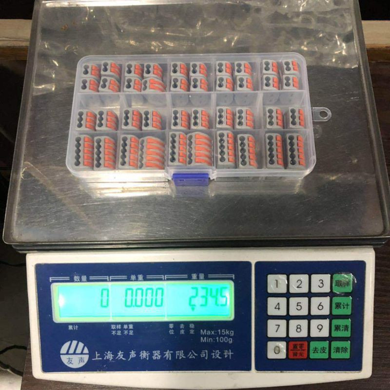 40 gab. 221 elektriskajiem savienotājiem Stiepļu bloka spailes spailes kabelis Atkārtoti lietojams mini ātrā mājas vadu spailes savienotājs