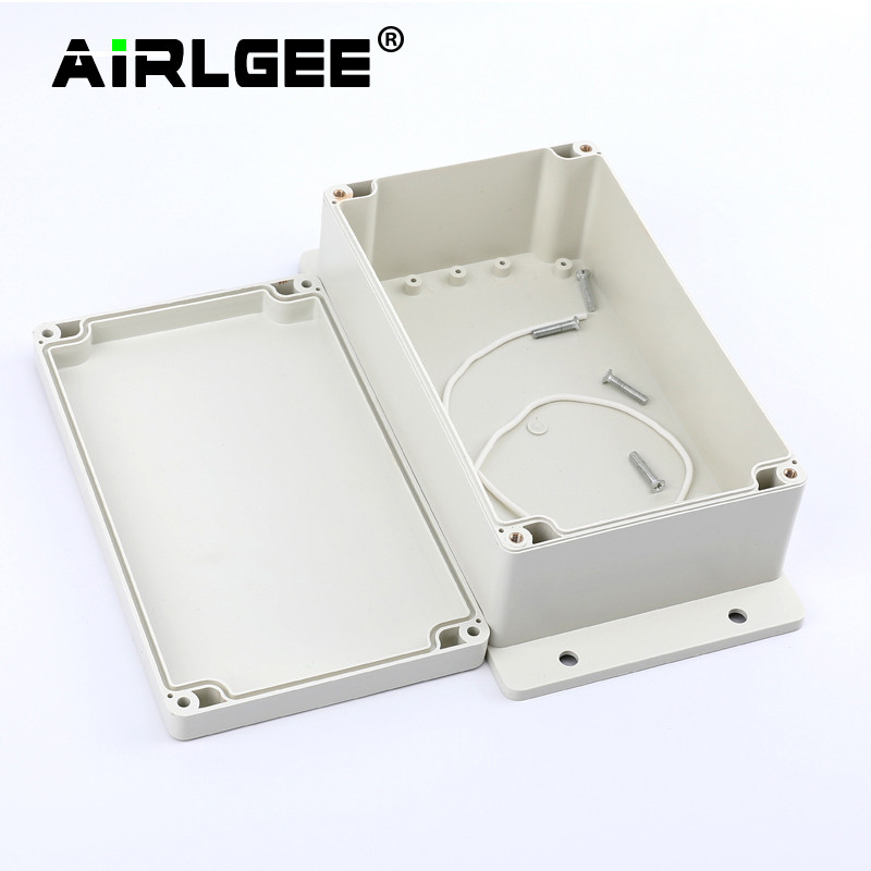 IP65 Vodootporno, otporno na prašinu, zatvoreno kućište za električno kućište s fiksnim ušima, vanjsko kućište, ABS plastična razvodna kutija za žice