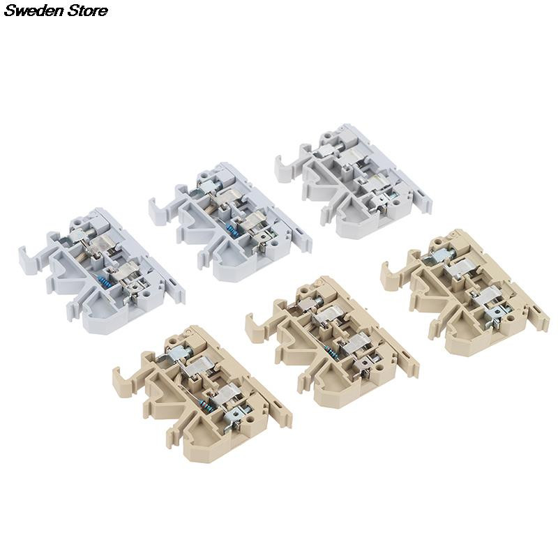 JASK1EN s osiguračem koji je ekvivalentan bloku stezaljki s navojnim osiguračem za konektor na din šinu