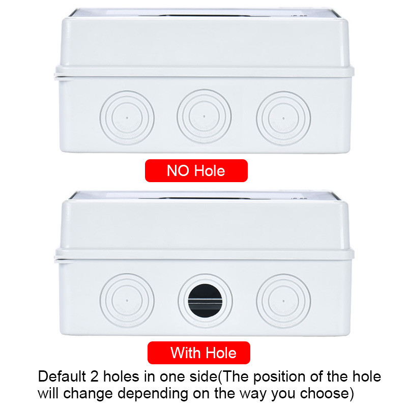 ABS plastikinė vandeniui atspari elektrinė jungiamoji dėžutė MCB Din bėgis HA-4/8/12/15/18/24 skirstymo būdai Vielos magistralės skylės korpusas