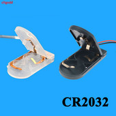 1kom crno/bijeli CR2032 utičnica za dugmastu bateriju, poklopac kućišta s prekidačem za uključivanje/isključivanje 3V x2 6V kutija za pohranu baterije