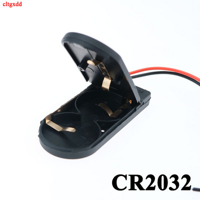 1kom crno/bijeli CR2032 utičnica za dugmastu bateriju, poklopac kućišta s prekidačem za uključivanje/isključivanje 3V x2 6V kutija za pohranu baterije