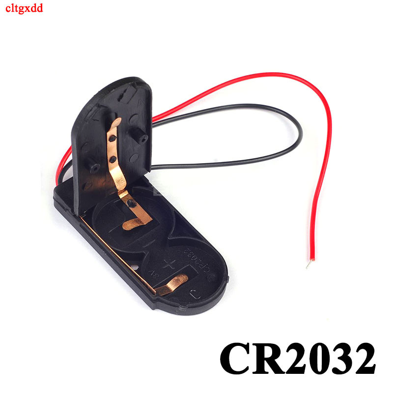 1kom crno/bijeli CR2032 utičnica za dugmastu bateriju, poklopac kućišta s prekidačem za uključivanje/isključivanje 3V x2 6V kutija za pohranu baterije