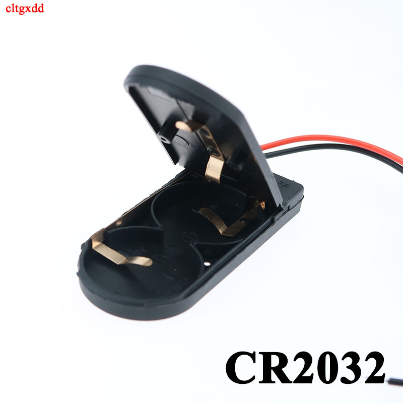 1kom crno/bijeli CR2032 utičnica za dugmastu bateriju, poklopac kućišta s prekidačem za uključivanje/isključivanje 3V x2 6V kutija za pohranu baterije