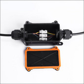 Vanjska vodootporna razvodna kutija PG7 PG9 PG13.5 crna PC plastična razvodna kutija za vanjsko ukopano svjetlo priključna kutija