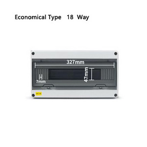 HT-5/8/12/15/18/24 plastmasas sadales kārba ūdensnecaurlaidīga MCB kastes paneļa uzstādīšanas sadales kārba ūdensnecaurlaidīga sadales kārba