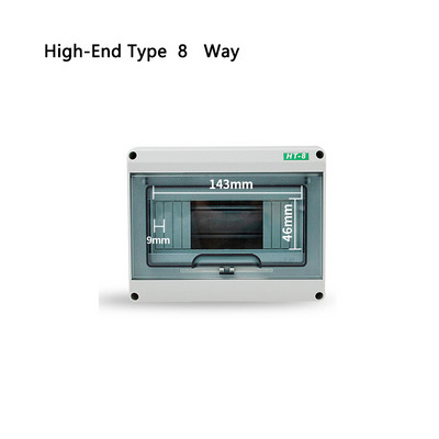 HT-5/8/12/15/18/24 plastmasas sadales kārba ūdensnecaurlaidīga MCB kastes paneļa uzstādīšanas sadales kārba ūdensnecaurlaidīga sadales kārba