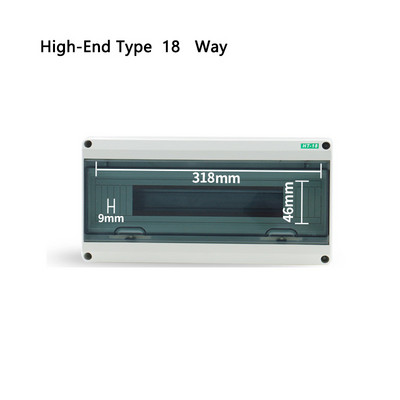 HT-5/8/12/15/18/24 plastmasas sadales kārba ūdensnecaurlaidīga MCB kastes paneļa uzstādīšanas sadales kārba ūdensnecaurlaidīga sadales kārba