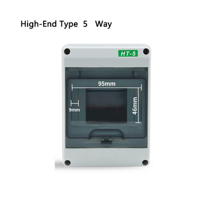 HT-5/8/12/15/18/24 plastmasas sadales kārba ūdensnecaurlaidīga MCB kastes paneļa uzstādīšanas sadales kārba ūdensnecaurlaidīga sadales kārba