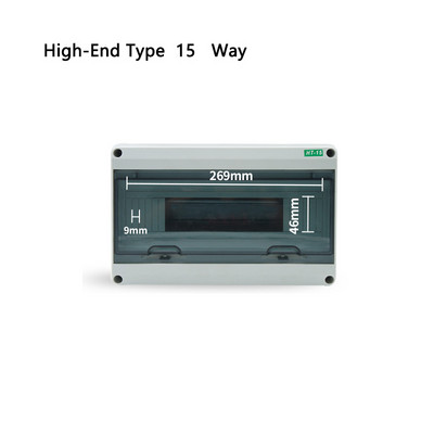 HT-5/8/12/15/18/24 plastmasas sadales kārba ūdensnecaurlaidīga MCB kastes paneļa uzstādīšanas sadales kārba ūdensnecaurlaidīga sadales kārba