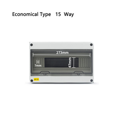 HT-5/8/12/15/18/24 plastmasas sadales kārba ūdensnecaurlaidīga MCB kastes paneļa uzstādīšanas sadales kārba ūdensnecaurlaidīga sadales kārba