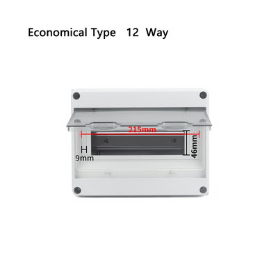 HT-5/8/12/15/18/24 plastmasas sadales kārba ūdensnecaurlaidīga MCB kastes paneļa uzstādīšanas sadales kārba ūdensnecaurlaidīga sadales kārba