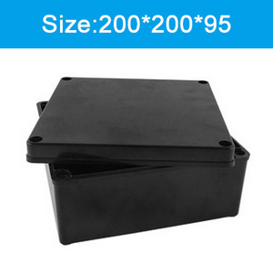 Visokokvalitetna crna vodootporna plastična kutija serije AG Kućište za elektroničke instrumente Električni projekt Vanjska razvodna kutija