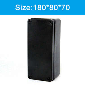 Visokokvalitetna crna vodootporna plastična kutija serije AG Kućište za elektroničke instrumente Električni projekt Vanjska razvodna kutija