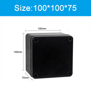 Visokokvalitetna crna vodootporna plastična kutija serije AG Kućište za elektroničke instrumente Električni projekt Vanjska razvodna kutija