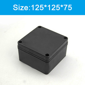 Visokokvalitetna crna vodootporna plastična kutija serije AG Kućište za elektroničke instrumente Električni projekt Vanjska razvodna kutija