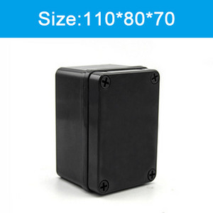 Visokokvalitetna crna vodootporna plastična kutija serije AG Kućište za elektroničke instrumente Električni projekt Vanjska razvodna kutija