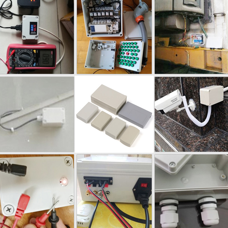 22 Izmēri Augstākās kvalitātes projekta elektroniskā projekta kaste ABS plastmasas ūdensizturīgs vāks instrumentu korpusa korpusa kastes 8 izmēri