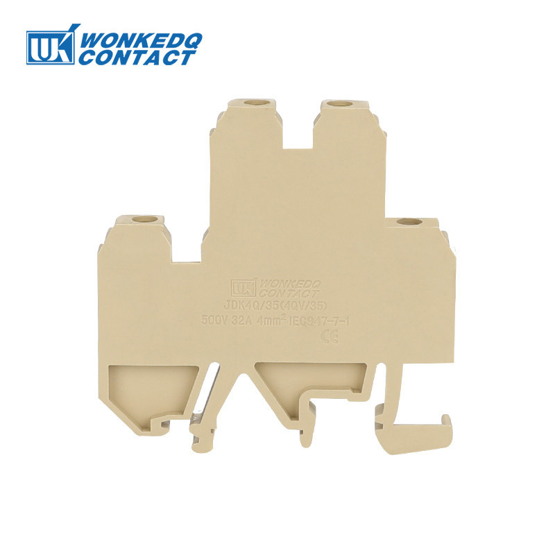 10kom DK4QV/35 Vijčani spoj Dvostruki 2 razine 4 vodiča 4 mm² SAK žica Električni konektor DIN letvica Terminalni blok DK 4QV/35