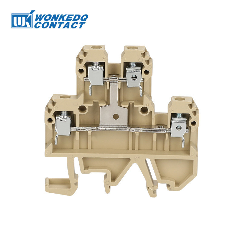 10kom DK4QV/35 Vijčani spoj Dvostruki 2 razine 4 vodiča 4 mm² SAK žica Električni konektor DIN letvica Terminalni blok DK 4QV/35