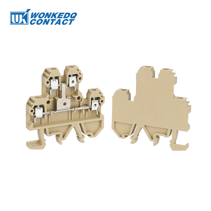 10kom DK4QV/35 Vijčani spoj Dvostruki 2 razine 4 vodiča 4 mm² SAK žica Električni konektor DIN letvica Terminalni blok DK 4QV/35