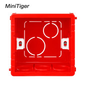 Minitiger podesiva kutija za ugradnju, unutarnja kazeta 86 mm*83 mm*50 mm za stražnju kutiju za ožičenje prekidača i utičnica tipa 86 na dodir