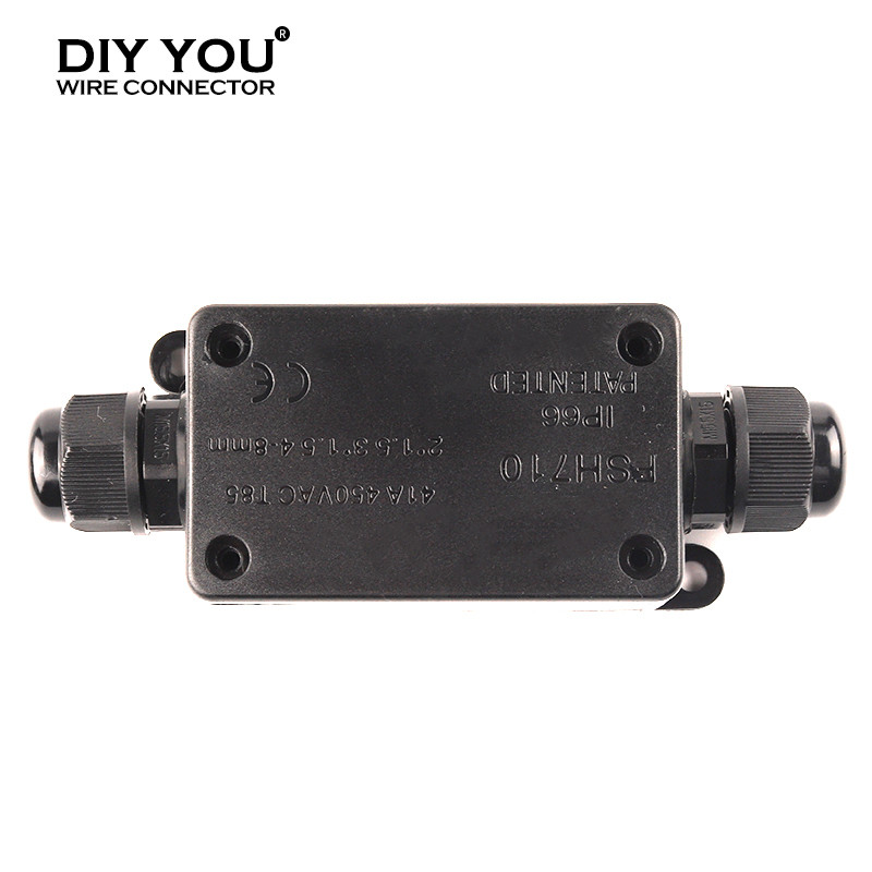 2/3 pinski IP66 vanjski vodootporni kabelski konektor Razvodna kutija s priključkom električne žice 41A/450V