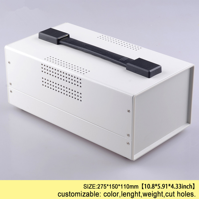 275x150x110mm Željezna elektronika Projektna kutija Diy ormarić Razvodna kutija Ručno metalno stolno kućište Kutija s električnom pločom