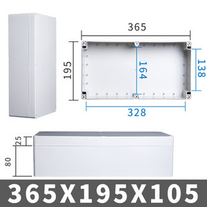 LIELA izmēra āra ūdensnecaurlaidīgs korpuss plastmasas kārba elektroniskā projekta instrumentu korpuss elektriskā projekta kastes sadales kārbas korpuss
