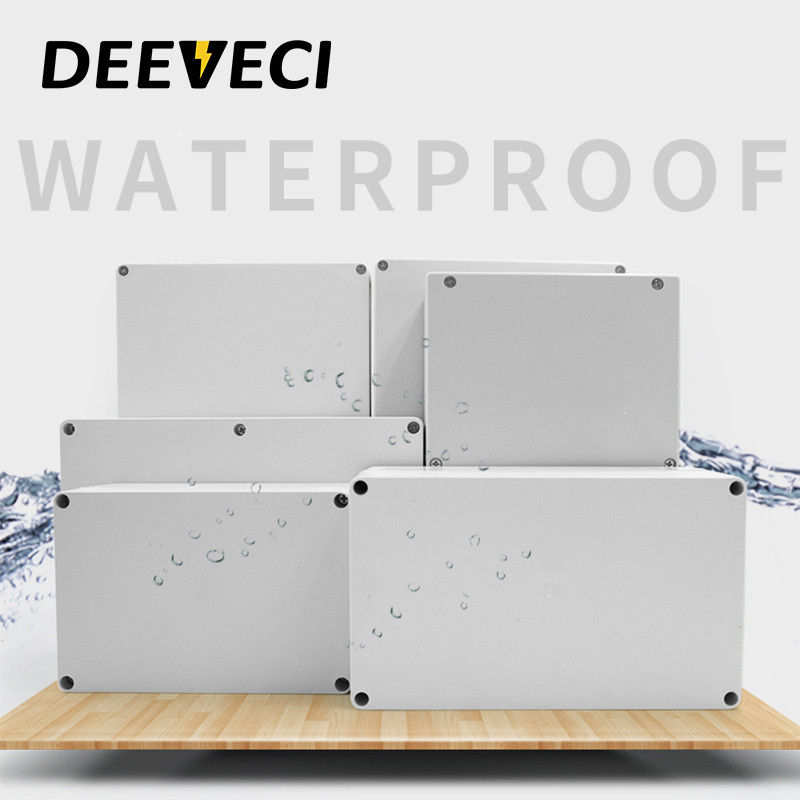 LIELA izmēra āra ūdensnecaurlaidīgs korpuss plastmasas kārba elektroniskā projekta instrumentu korpuss elektriskā projekta kastes sadales kārbas korpuss