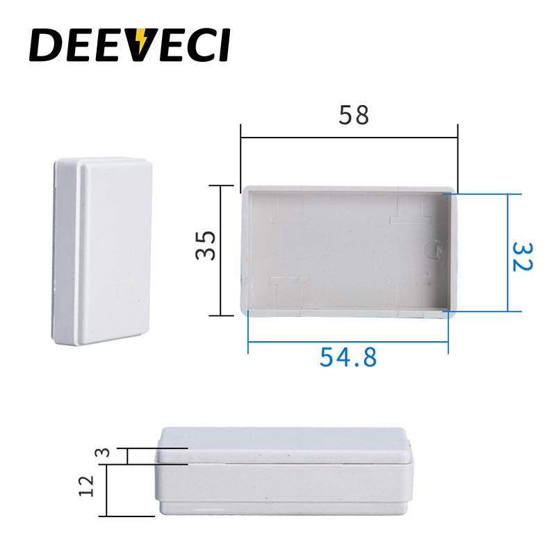 LIELA izmēra āra ūdensnecaurlaidīgs korpuss plastmasas kārba elektroniskā projekta instrumentu korpuss elektriskā projekta kastes sadales kārbas korpuss