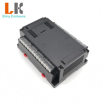 LK-PLC08a Industrial PLC plastmasas korpusa vadības korpusa kārbas projekta korpuss, Din sliedes korpuss 155x110x60mm
