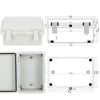 Външна електрическа съединителна кутия Запечатан превключвател захранваща кутия Водоустойчив ABS пластмасов корпус с болтова електрическа разпределителна кутия