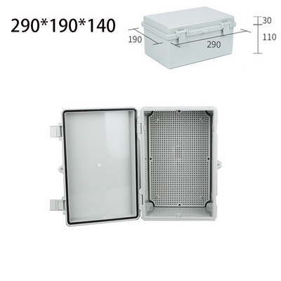 Väliselektriline harukarp Suletud lüliti toitekarp veekindel ABS-plastist korpus poltidega elektrijaotuskarbiga