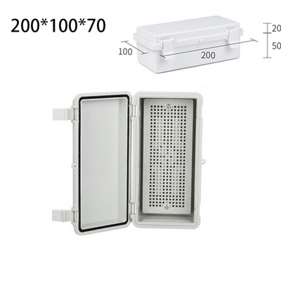 Väliselektriline harukarp Suletud lüliti toitekarp veekindel ABS-plastist korpus poltidega elektrijaotuskarbiga