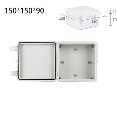 Väliselektriline harukarp Suletud lüliti toitekarp veekindel ABS-plastist korpus poltidega elektrijaotuskarbiga