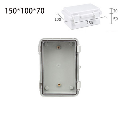 Väliselektriline harukarp Suletud lüliti toitekarp veekindel ABS-plastist korpus poltidega elektrijaotuskarbiga