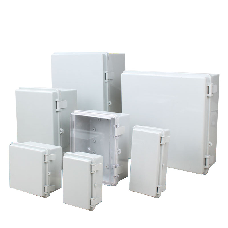 Väliselektriline harukarp Suletud lüliti toitekarp veekindel ABS-plastist korpus poltidega elektrijaotuskarbiga