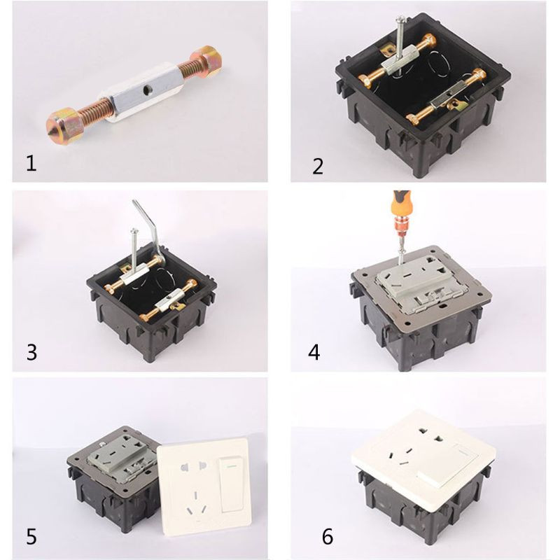 10 pari 86 tipa zidni prekidač kazeta donji alati za popravak oštećenja nosač podesive duljine šipka poluga utičnica vijak