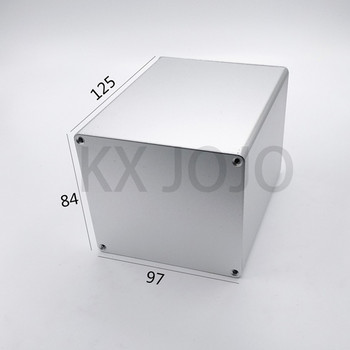 Алуминиев корпус 97*84*90/125 мм електрическа екструдирана кутия с отделен тип платка Направи си сам сребристо/черно
